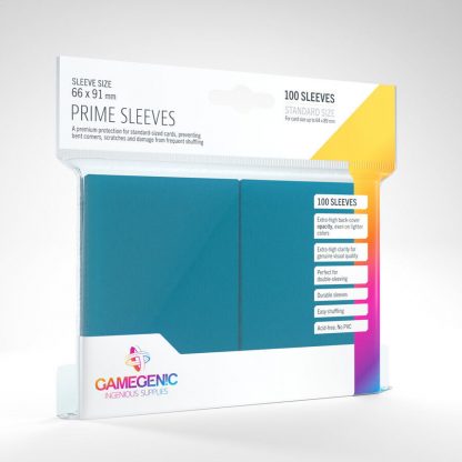 Gamegenic Prime Card Sleeves (66mm x 91mm) (100 Sleeves) - Blue The Final Boss Collectables Gamegenic Prime Card Sleeves (66mm x 91mm) (100 Sleeves) - Blue The Final Boss Collectables