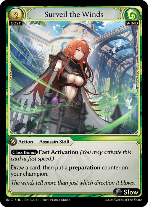 Surveil the Winds (Shadowdancer) (Re:C-SHD-026)(UC) The Final Boss Collectables Surveil the Winds (Shadowdancer) (Re:C-SHD-026)(UC) The Final Boss Collectables