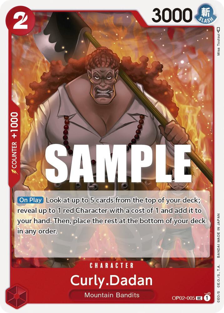 Curly.Dadan OP02-005 (Paramount War) 