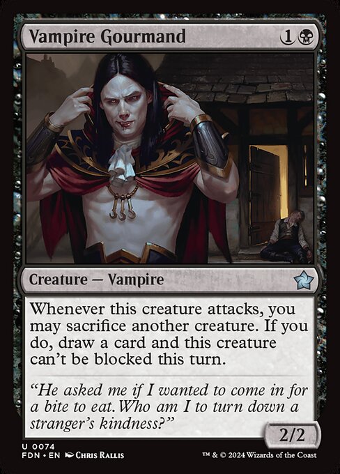 Vampire Gourmand - Foil (Foundations)(FDN-U-0074)