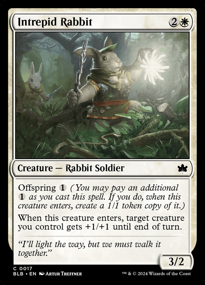 Intrepid Rabbit 17 (Bloomburrow) 