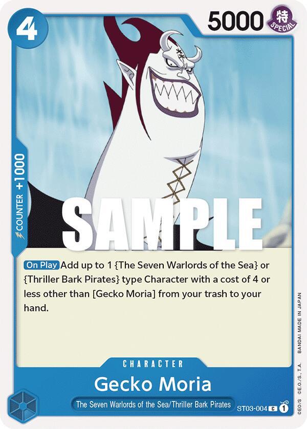 Gecko Moria ST03-004 (Starter Deck 3: The Seven Warlords of The Sea) 