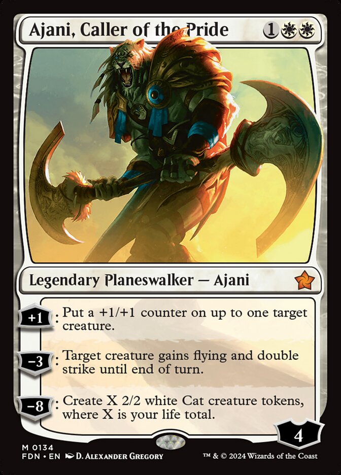Ajani, Caller of the Pride 134 (Foundations) 