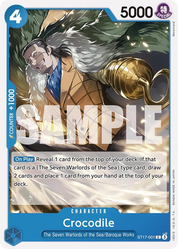 Crocodile ST17-001 (Starter Deck 17: BLUE Donquixote Doflamingo) 