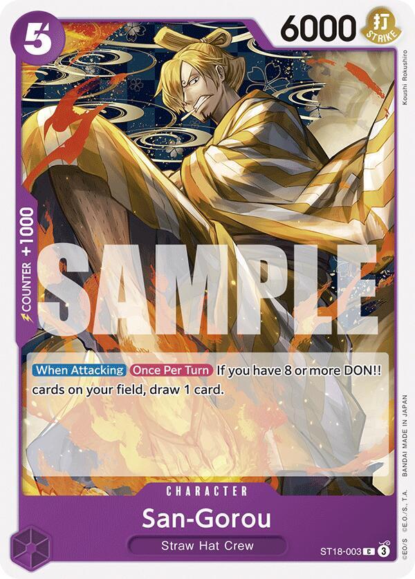 San-Gorou ST18-003 (Starter Deck 18: PURPLE Monkey.D.Luffy) 