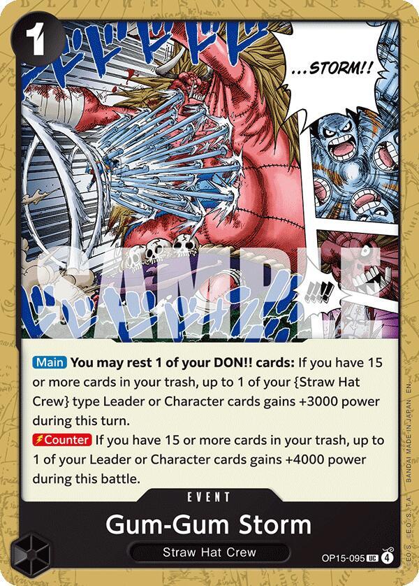 Gum-Gum Storm OP15-095 (Adventure on Kami's Island) 