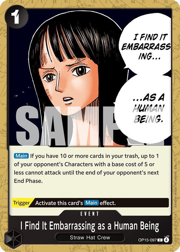 I Find It Embarrassing as a Human Being OP15-097 (Adventure on Kami's Island) 
