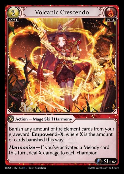 Volcanic Crescendo 203 (Radiant Origins) 