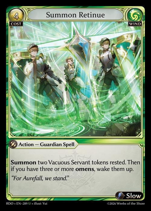 Summon Retinue 289 (Radiant Origins) 
