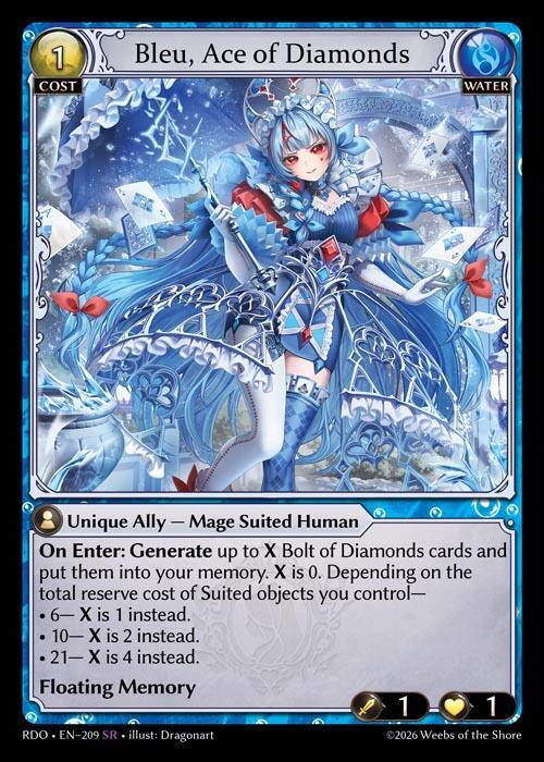 Bleu, Ace of Diamonds 209 (Radiant Origins) 