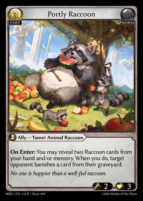 Portly Raccoon 112 (Radiant Origins) 