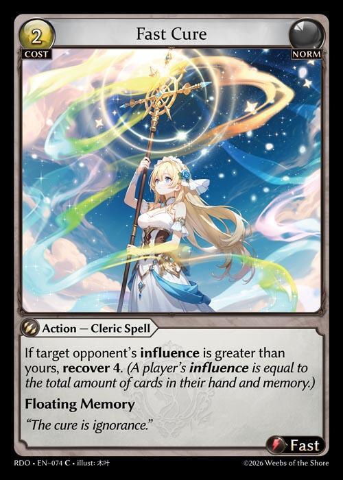 Fast Cure 074 (Radiant Origins) 