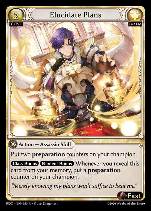 Elucidate Plans 350 (Radiant Origins) 