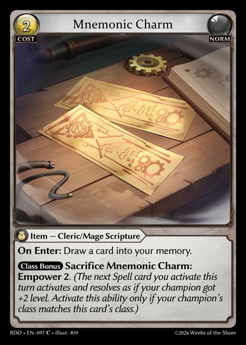 Mnemonic Charm 097 (Radiant Origins) 