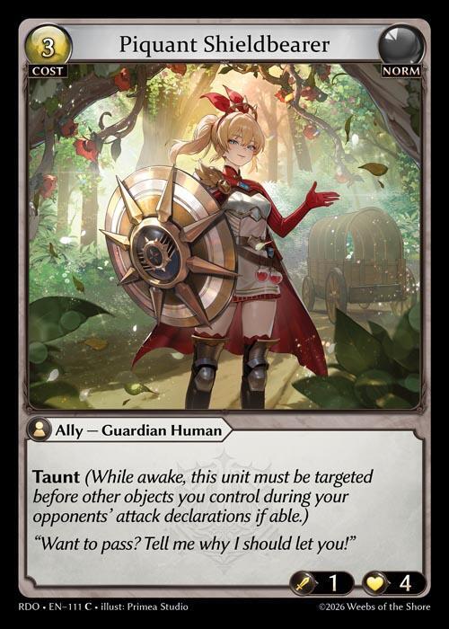 Piquant Shieldbearer 111 (Radiant Origins) 