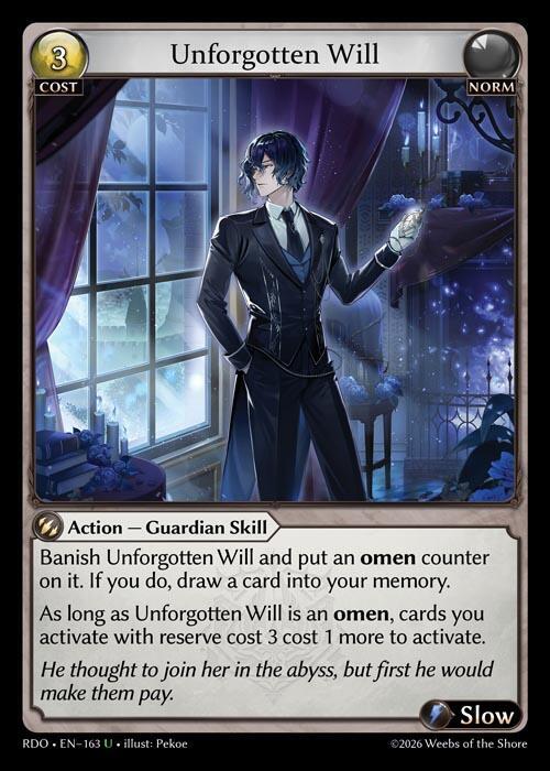 Unforgotten Will 163 (Radiant Origins) 