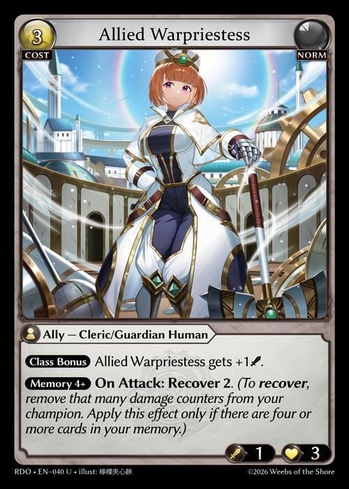 Allied Warpriestess 040 (Radiant Origins) 