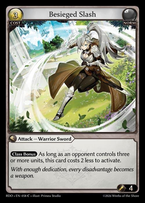 Besieged Slash 058 (Radiant Origins) 