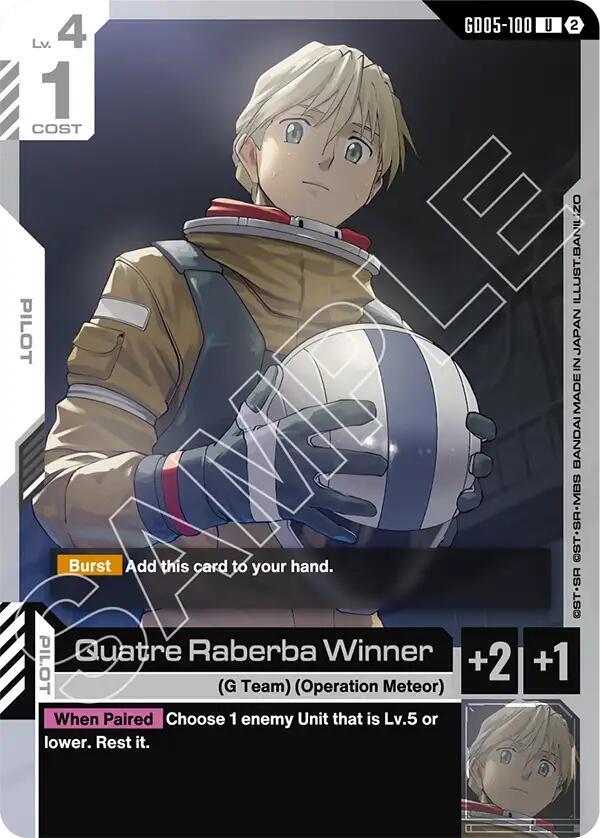 Quatre Raberba Winner GD05-100 (Freedom Ascension) 