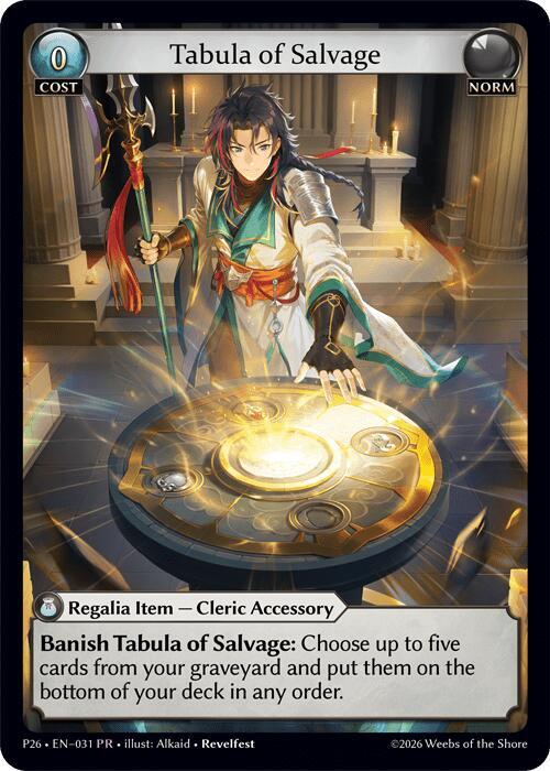 Tabula of Salvage P26 (Promotional Cards) 