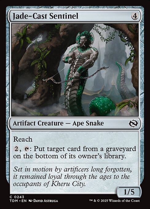 Jade-Cast Sentinel (Tarkir: Dragonstorm)(TDM-C-0243)