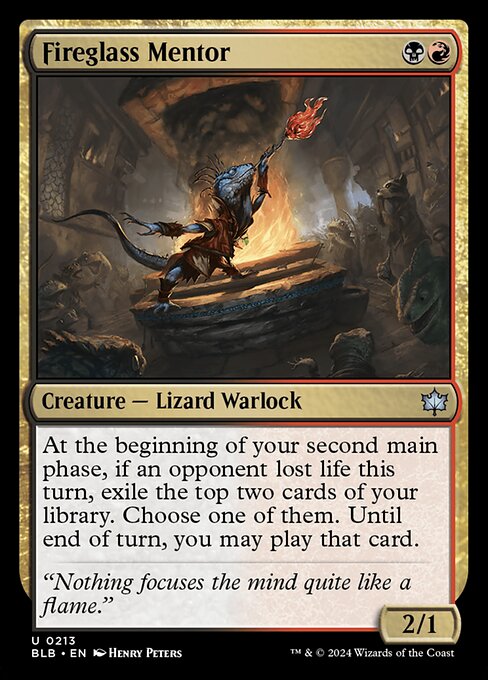 Fireglass Mentor - Foil (Bloomburrow)(BLB-U-0213)