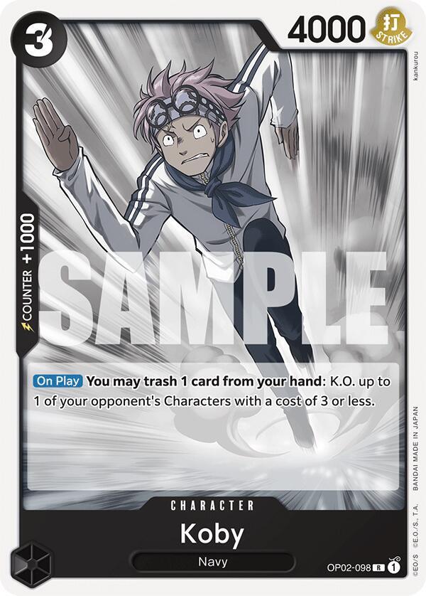 Koby OP02-098 (Starter Deck 19: BLACK Smoker) 
