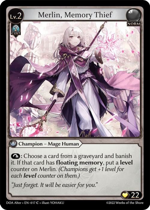 Merlin, Memory Thief 017 (Dawn of Ashes Alter Edition) 