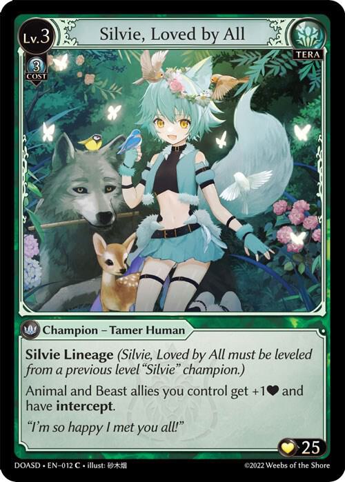 Silvie, Loved by All 012 (Dawn of Ashes Starter Decks) 