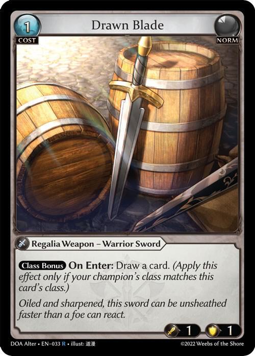 Drawn Blade 033 (Dawn of Ashes Alter Edition) 