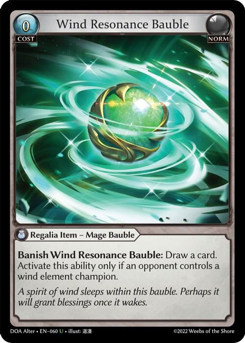 Wind Resonance Bauble 060 (Dawn of Ashes Alter Edition) 