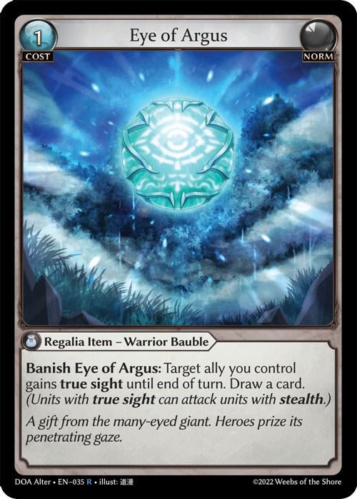 Eye of Argus 035 (Dawn of Ashes Alter Edition) 