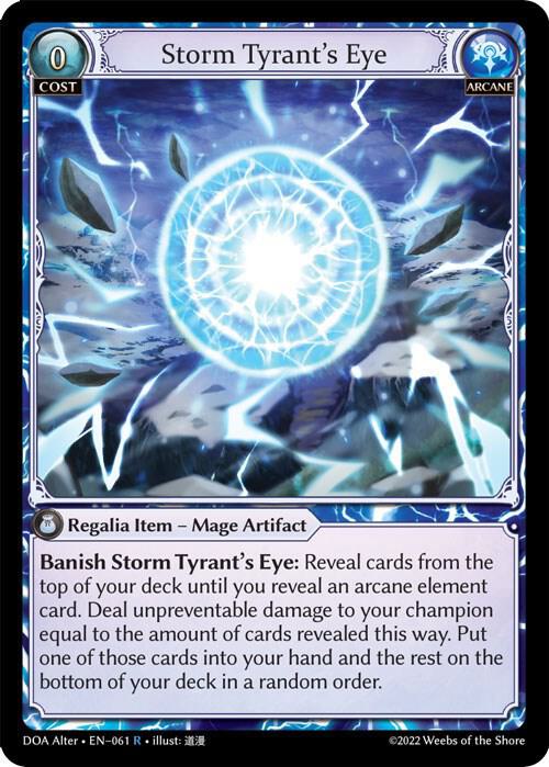 Storm Tyrants Eye 061 (Dawn of Ashes Alter Edition) 