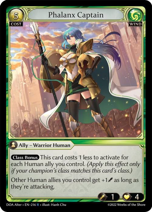 Phalanx Captain 216 (Dawn of Ashes Alter Edition) 