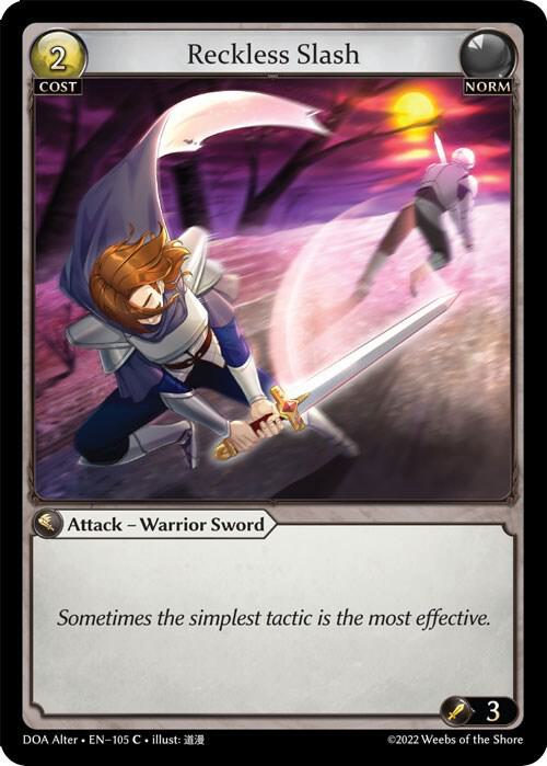 Reckless Slash 105 (Dawn of Ashes Alter Edition) 