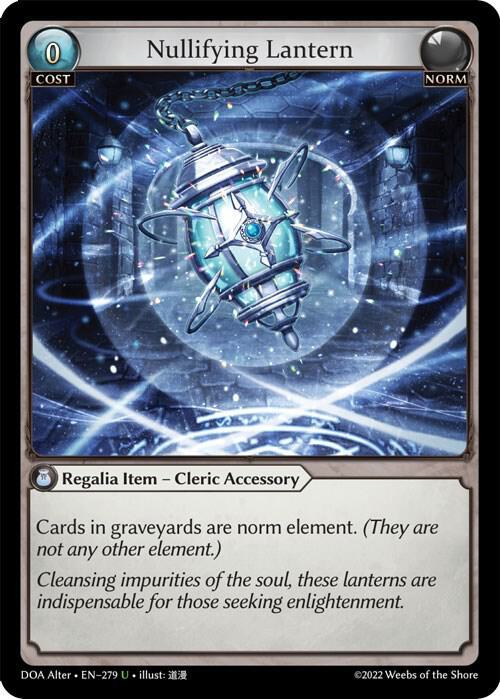 Nullifying Lantern 279 (Dawn of Ashes Alter Edition) 