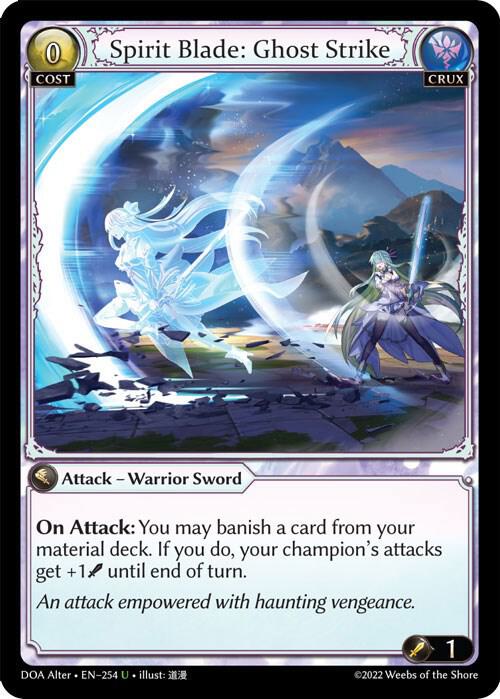 Spirit Blade: Ghost Strike 254 (Dawn of Ashes Alter Edition) 