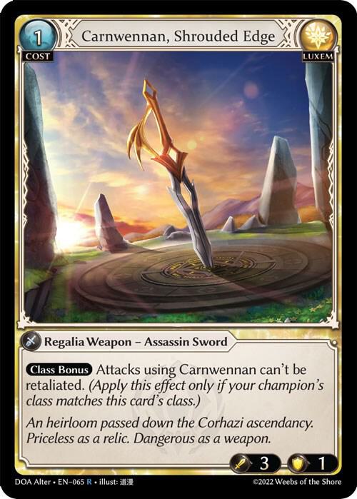 Carnwennan Shrouded Edge 065 (Dawn of Ashes Alter Edition) 