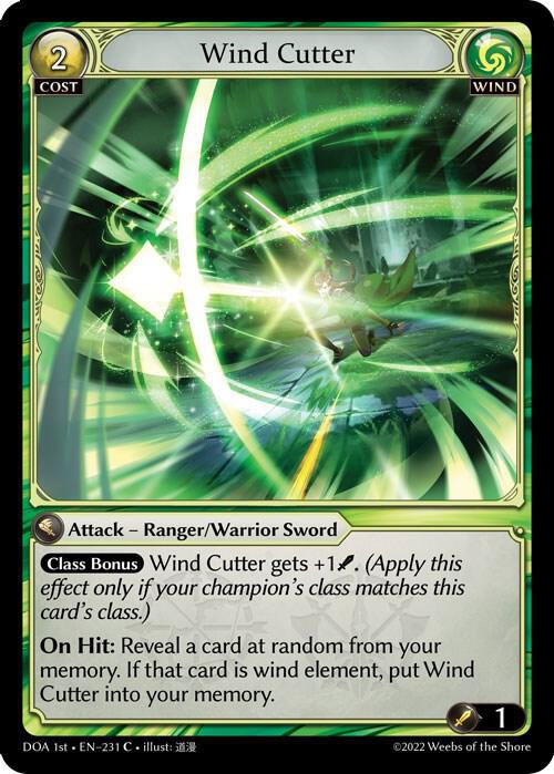 Wind Cutter 231 (Dawn of Ashes 1st Edition) 