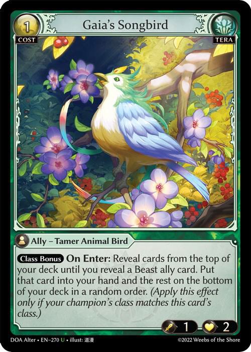 Gaia's Songbird 270 (Dawn of Ashes Alter Edition) 