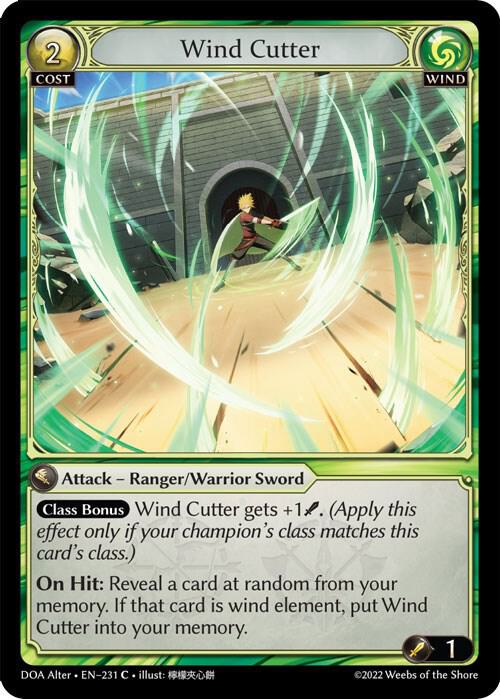 Wind Cutter 231 (Dawn of Ashes Alter Edition) 