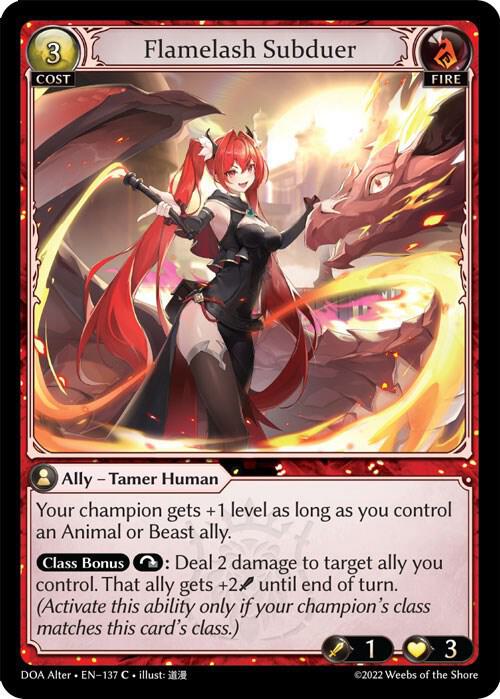 Flamelash Subduer 137 (Dawn of Ashes Alter Edition) 