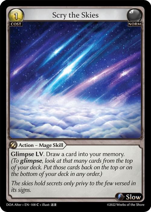 Scry the Skies 108 (Dawn of Ashes Alter Edition) 