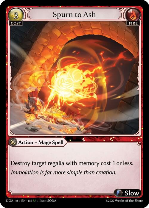 Spurn to Ash 155 (Dawn of Ashes 1st Edition) 