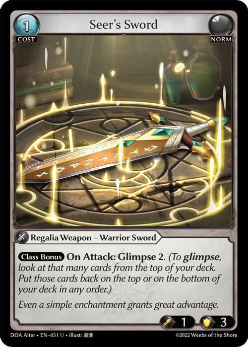 Seer's Sword 051 (Dawn of Ashes Alter Edition) 