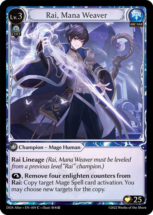 Rai, Mana Weaver 009 (Dawn of Ashes Alter Edition) 