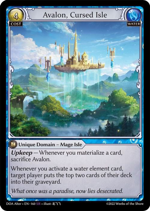 Avalon Cursed Isle 160 (Dawn of Ashes Alter Edition) 