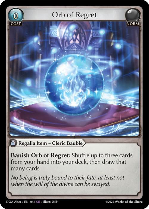Orb of Regret 045 (Dawn of Ashes Alter Edition) 