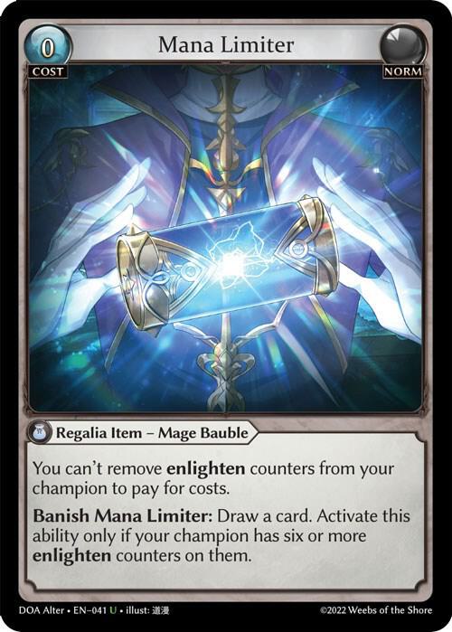 Mana Limiter 041 (Dawn of Ashes Alter Edition) 