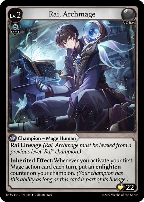 Rai, Archmage 008 (Dawn of Ashes 1st Edition) 
